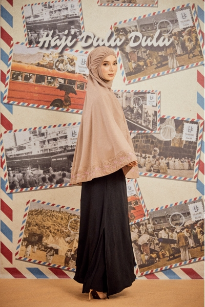 Mini Telekung Jamrah Brown